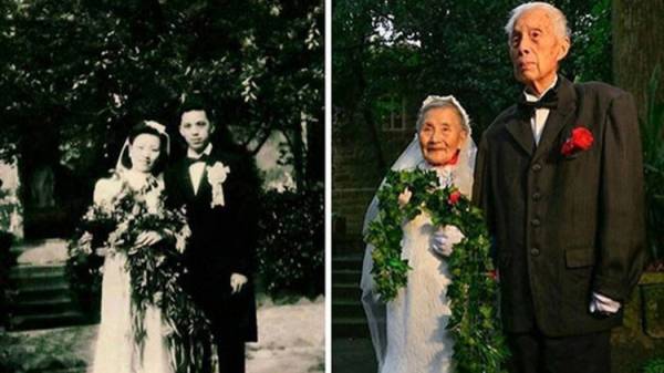 زوجان صينيان يستعيدان صورة زواجهما بعد مرور 70 عاما عليه