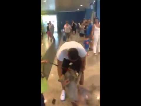 لن تصدق .. لقاء اسطوري في المطار تدمع العين له !!