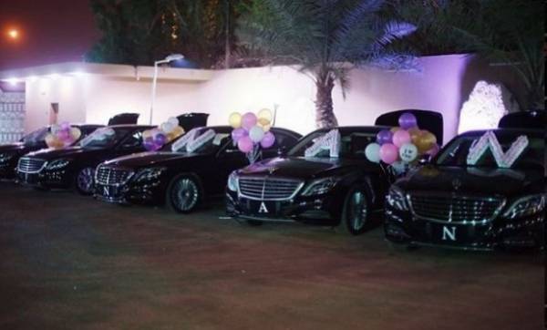 سيدة اعمال سعودية تحصل على 5 سيارات تحمل حروف اسمها