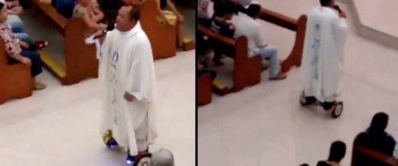 شاهد: إيقاف قسّ بعد تجوله داخل الكنيسة بـ هوفربورد