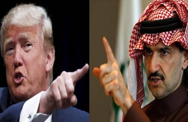 ترامب يكذب من جديد وينشر صورة مفبركة تشعل حربا مع الوليد بن طلال  شاهد