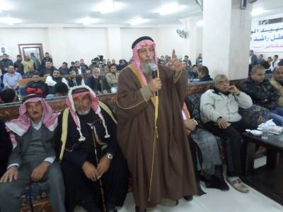 عشائر السطرية تقيم بيت عزاء للشهيد الزيود في عين الباشا