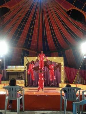 سيرك ابولو العالمي في الجاردنز.. كرنفال حقيقي أذهل الحضور ونال اعجابهم