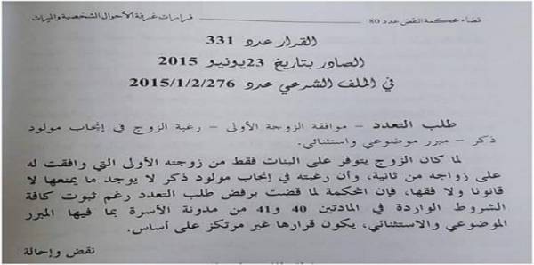 إذن قاض بالتعدد يثير دهشة المغاربة