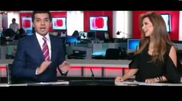 فيديو نانسي عجرم تقدم نشرة أخبار