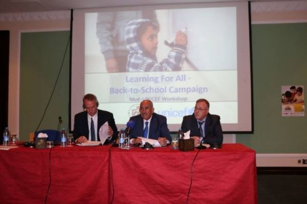 وليد الجلاد: اليونيسيف هي من دفعت المصاريف واختارت مكان حملة العودة للمدارسالتعليم للجميع