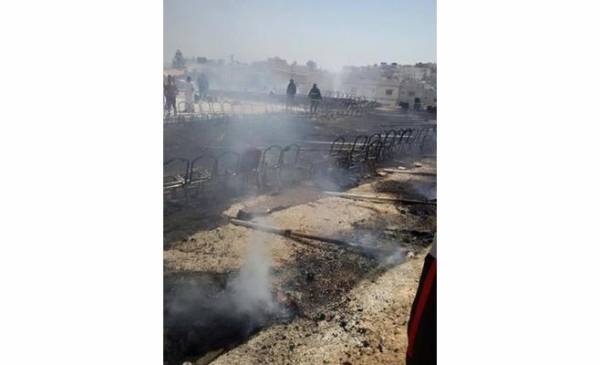 مجهولون يحرقون مقرا انتخابيا لمرشح في الزرقاء