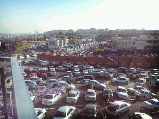 تجار سيارات يعتصمون احتجاجا على رفع “نقل الملكية”