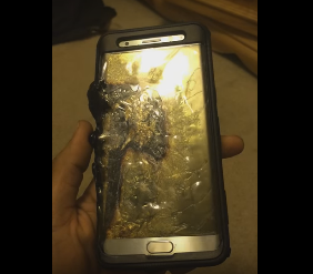 سامسونغ توقف مبيعات هاتفها الجديد بعد انفجار بطاريته