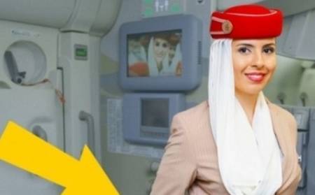 لماذا تستقبلك المضيفة على باب الطائرة ويدها وراء ظهرها؟