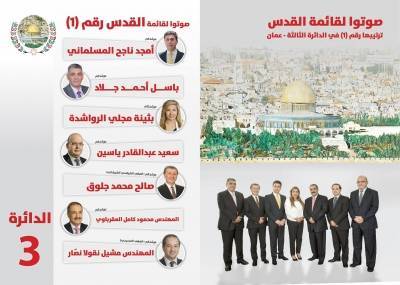 قائمة القدس رقم 1 الدائرة الثالثة ترحب بكم في افتتاح مقرها اليوم