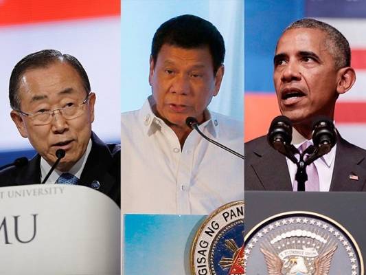 بعد وصفه لأوباما ب ابن العاهرة .. رئيس الفلبين: بان كي مون أحمق