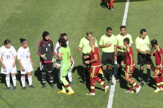 خسارة منتخب الناشئات أمام فنزويلا وديا