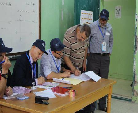 نسب التصويب في المحافظات التي لم يمدد بها الاقتراع