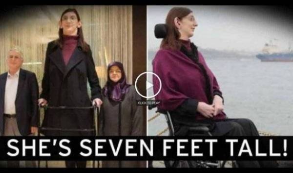 بالفيديو شابة عملاقة لا تتوقّف عن النمو