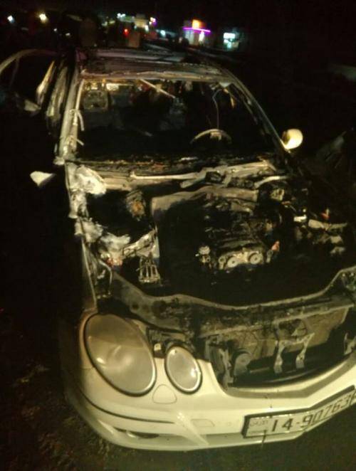 حريق يلتهم سيارة النائب السابق عدنان الفرجات.. ونجاته قبل اشتعالها بالكامل صور