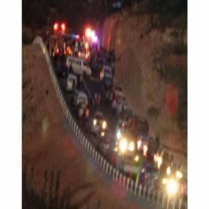 عجلون : وفاه و13 اصابة نتيجة حادث تصادم