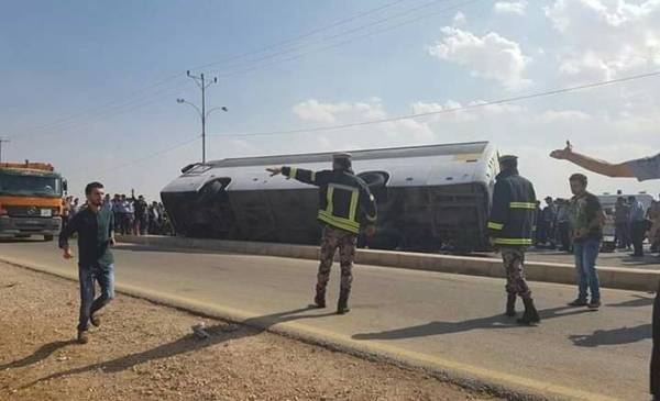 حادث إربد.. 3 سوريات بين الوفيات والمصابون يتماثلون للشفاء