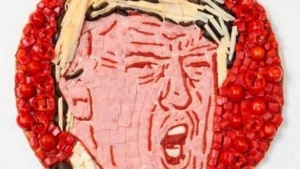 بيتزا بوجه ترامب مجاناً في عيد الهالوين!