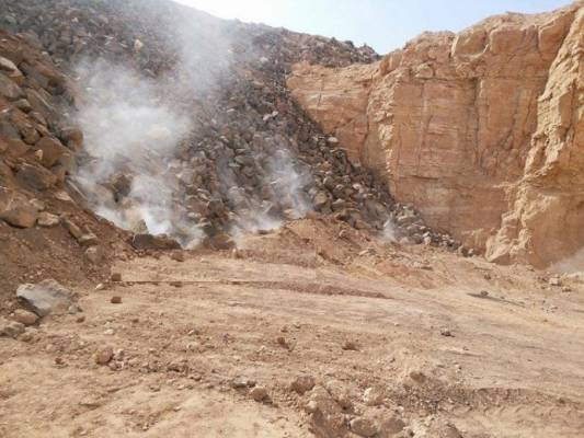 العدوان يكشف سر الدخان المتصاعد من أرض الغدير الأبيض بالمفرق؟