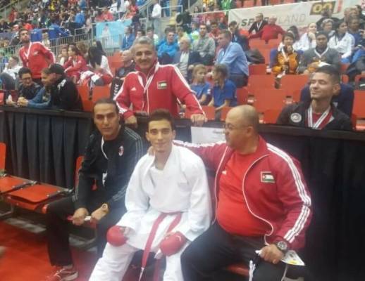 اردني يحصل على المركز السابع عالميا في الكراتية