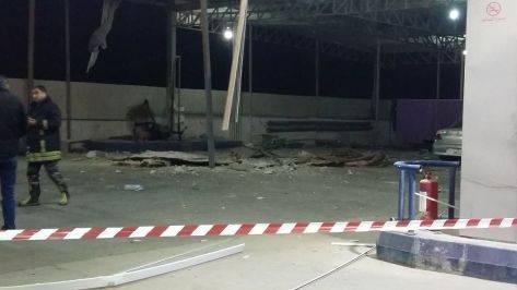 إصابتان إثر انفجار في محطة محروقات بمادبا ....فيديو و صور