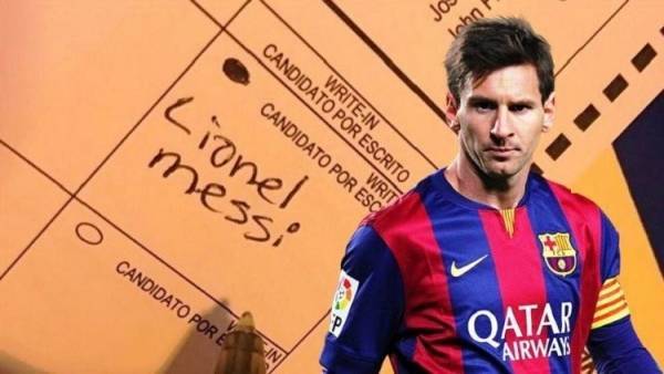 صدق أو لا تصدق .. ميسي مرشحا في الانتخابات الرئاسية الأمريكية!