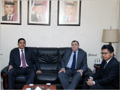 التل يستقبل الوفد القضائي الاندونيسي