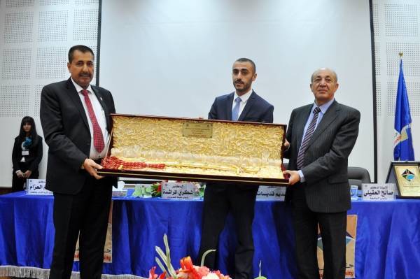 جامعة جدارا تقيم احتفالاً كبيراً لاستقبال وتكريم العالم العربي الدكتور سديم قديسات