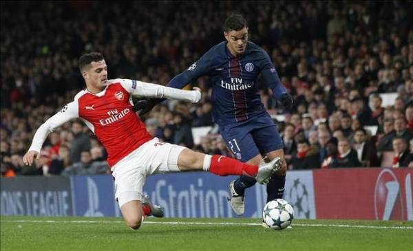 أرسنال وسان جيرمان يتعادلان في مباراة مثيرة بأبطال أوروبا