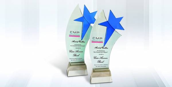 بنك القاهرة عمان يحصل على جائزتين خلال مؤتمر الدفع الالكتروني الرابع من شركة EMP