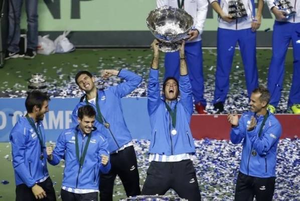 الأرجنتين تحرز لقب كأس ديفيز للتنس