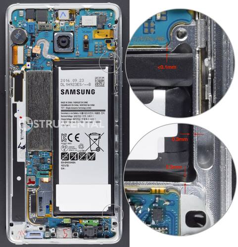 التوصل لاسباب إنفجار هاتف سامسونج Galaxy Note 7