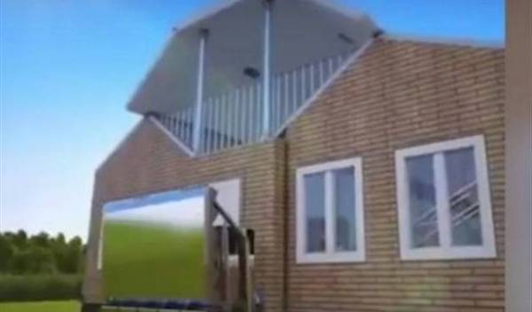 بالفيديو.. ابتكار منزل قابل للطي يتحول إلى شاحنة