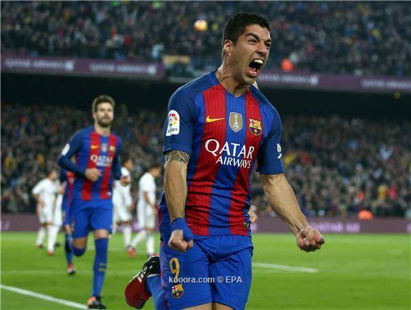 سواريز يتربع على عرش الهدافين في 2016