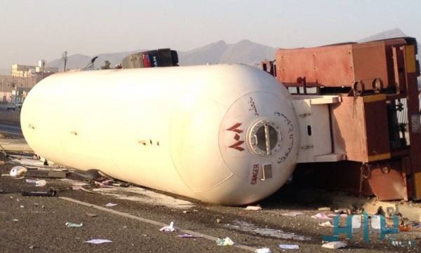 وفاة بتدهور صهريج غاز في معان