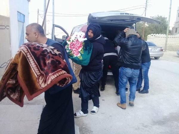 تشييع جثامين ضحايا جريمة الرمثا(صور)