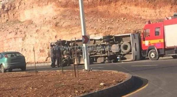 اصابة شخص بحادث سير في عمان