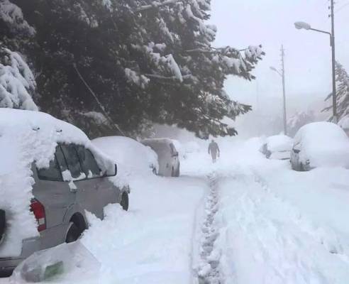 زخات ثلجية فوق المرتفعات ... الاربعاء