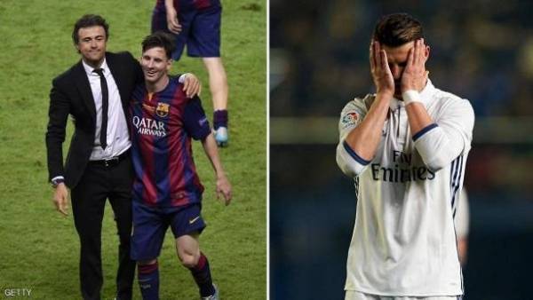 مدرب برشلونة يحرم رونالدو من لقبه