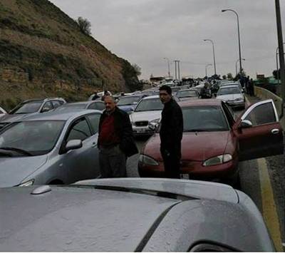 ازمة خانقة على تحويلة (إربد  عمان)