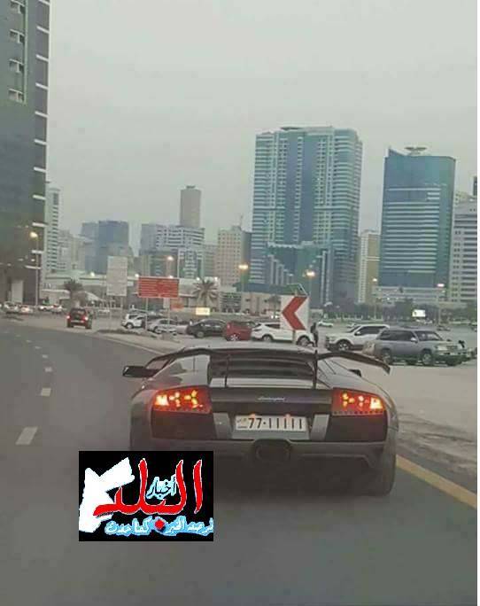سيارة فارهة (أردنية) من شوارع دبي إلى التصليح ؟!(صور)