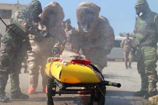 بالصور .. تمرين عسكري أردني على تهديد كيماوي محتمل