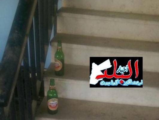 بالصور..مشروبات روحيّة داخل حرم الجامعة الاردنية !؟