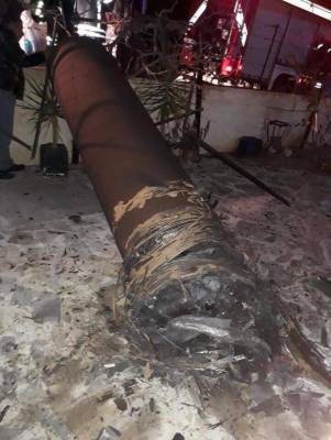 سقوط جسمين اسطوانيين في اربد ولا اصابات  صور