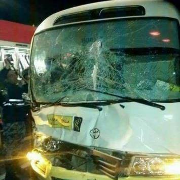 12 اصابة بحادث على الصحراوي