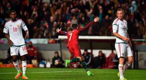 رونالدو يقود البرتغال للفوز على المجر و مواصلة التمسك بالوصافة