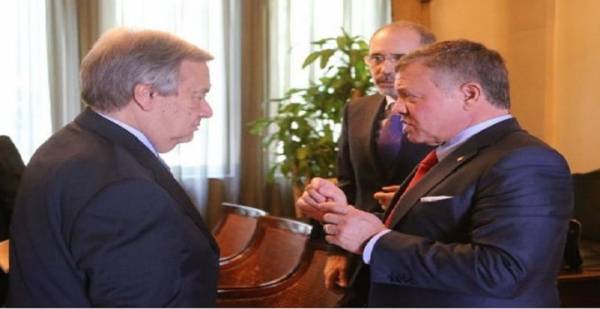 الملك يستقبل الأمين العام للأمم المتحدة