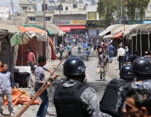 اعمال شغب وحرق اطارات في الوحدات