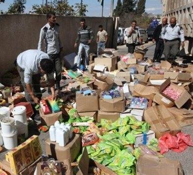 ضبط 1.5 طن مواد غذائية منتهية الصلاحية